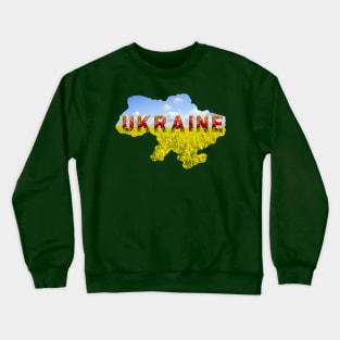 Map of Ukraine Crewneck Sweatshirt